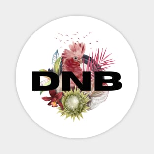 DNB - Tropical Pink Bass Bird Magnet